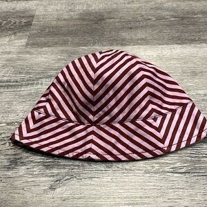 JCREW Women’s purple striped cap hat OS